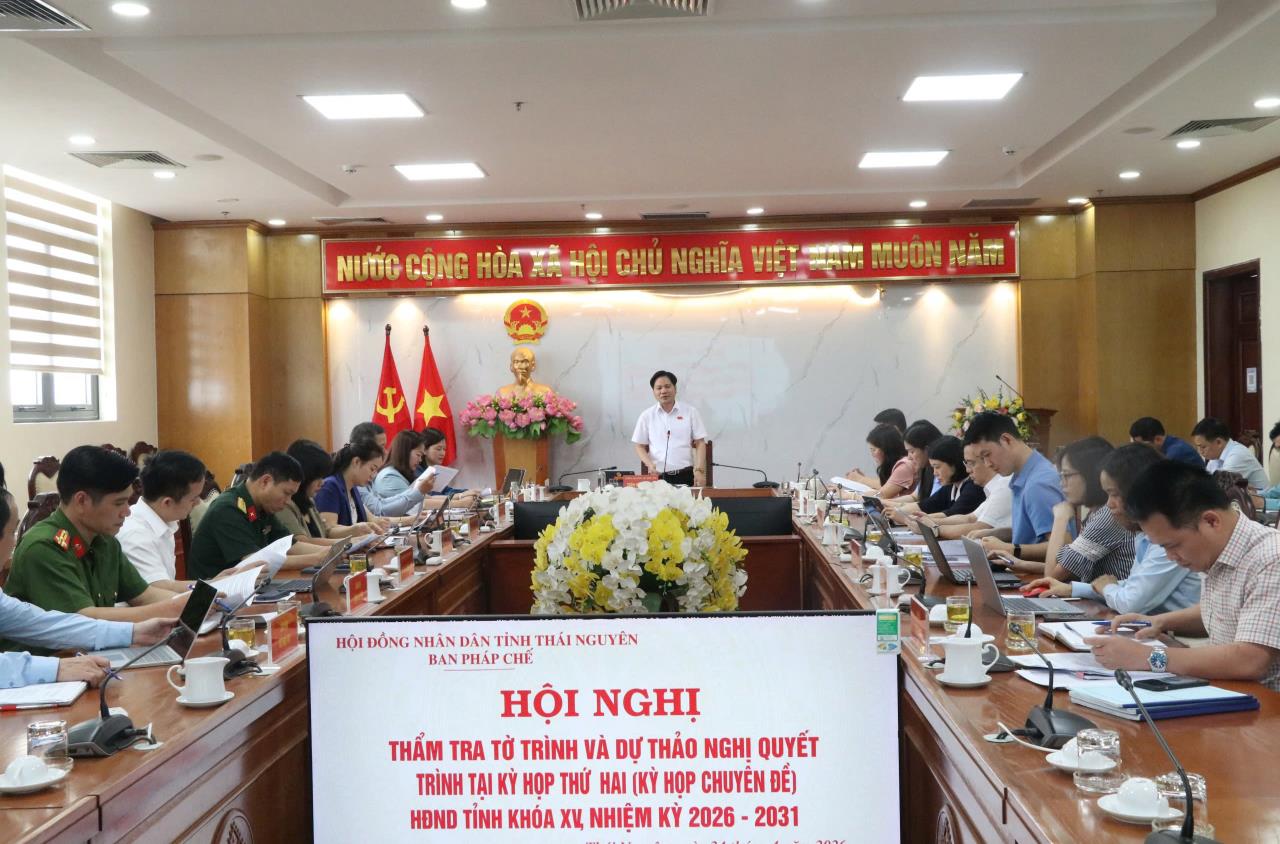 Ban Pháp chế HĐND tỉnh thẩm tra các nội dung trình Kỳ họp thứ hai (Kỳ họp chuyên đề), HĐND tỉnh khóa XV
